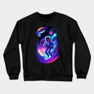 Astronaut in Space V2 Crewneck Sweatshirt